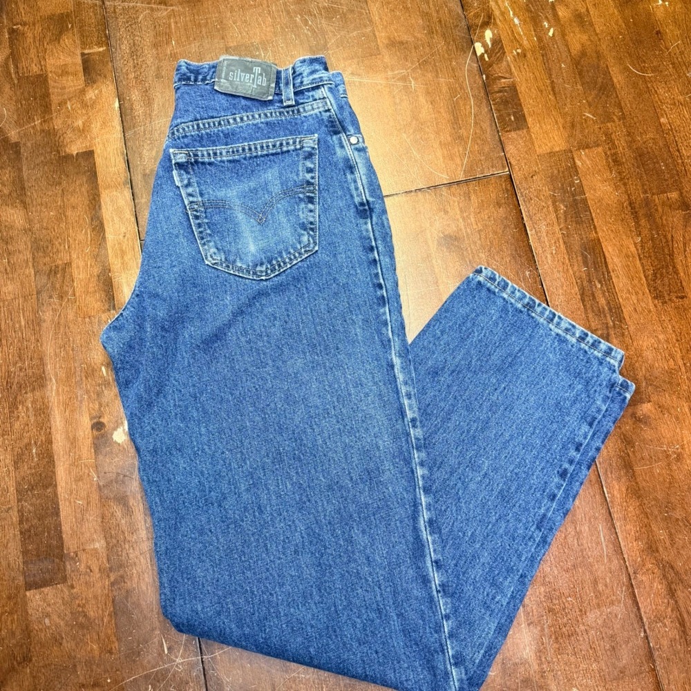Vintage Levi's SilverTab Loose Jeans Men 33x34 Blue 90s Made in USA Baggy Denim‎